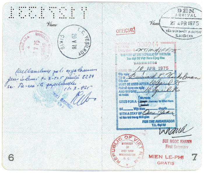 Bernie Winklemann Passport - pages 6 and 7