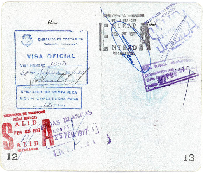 Bernie Winklemann Passport - pages 12 and 13
